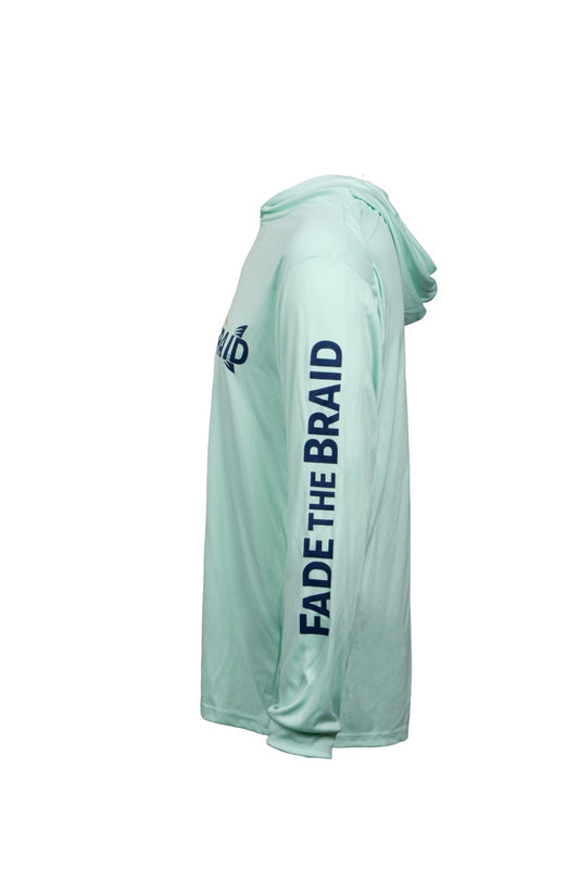 Fade the Braid Logo Long Sleeve Hooded Sun Shirt
- Mint Green UPF 50+