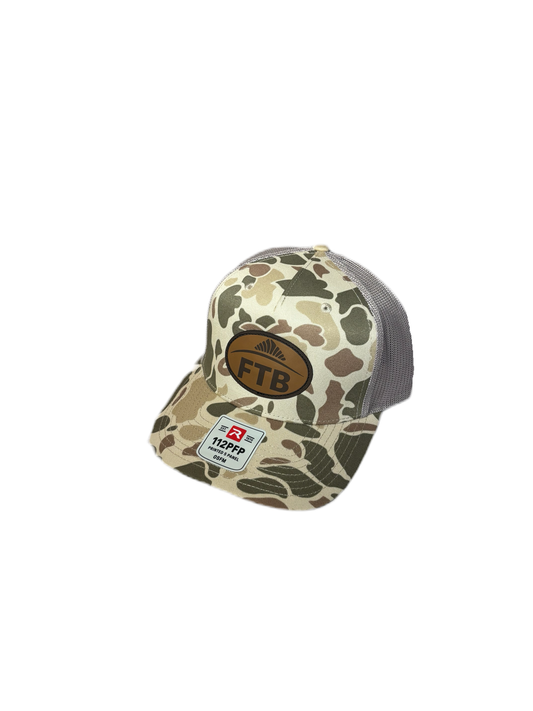 Fade the Braid Logo Richardson 112 Hat - Harvest Duck Camo