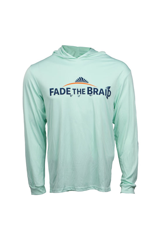 Fade the Braid Logo Long Sleeve Hooded Sun Shirt
 - Mint Green UPF 50+