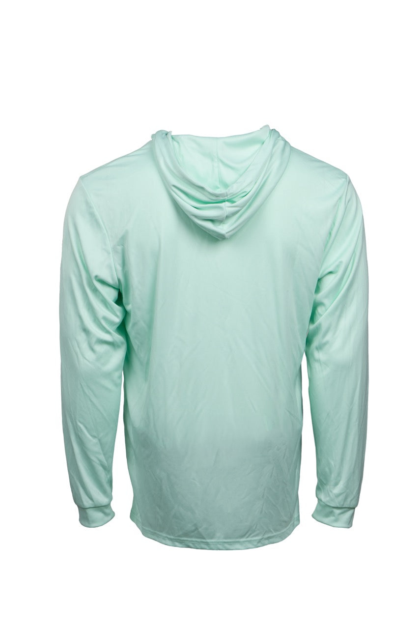 Fade the Braid Logo Long Sleeve Hooded Sun Shirt
 - Mint Green UPF 50+