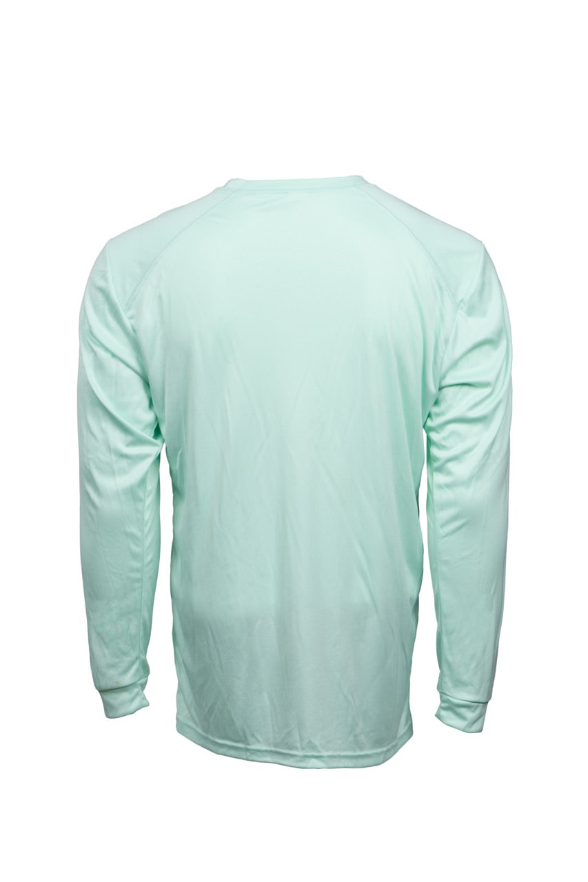 Fade the Braid Logo Long Sleeve Sun Shirt - Mint Green UPF 50+