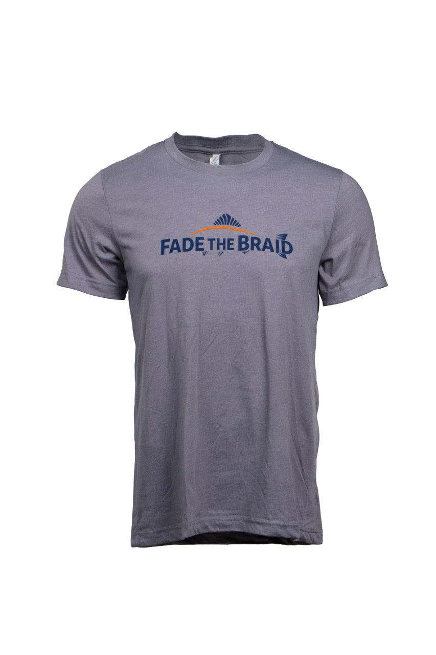 Fade the Braid Logo T-Shirt - Heather Storm