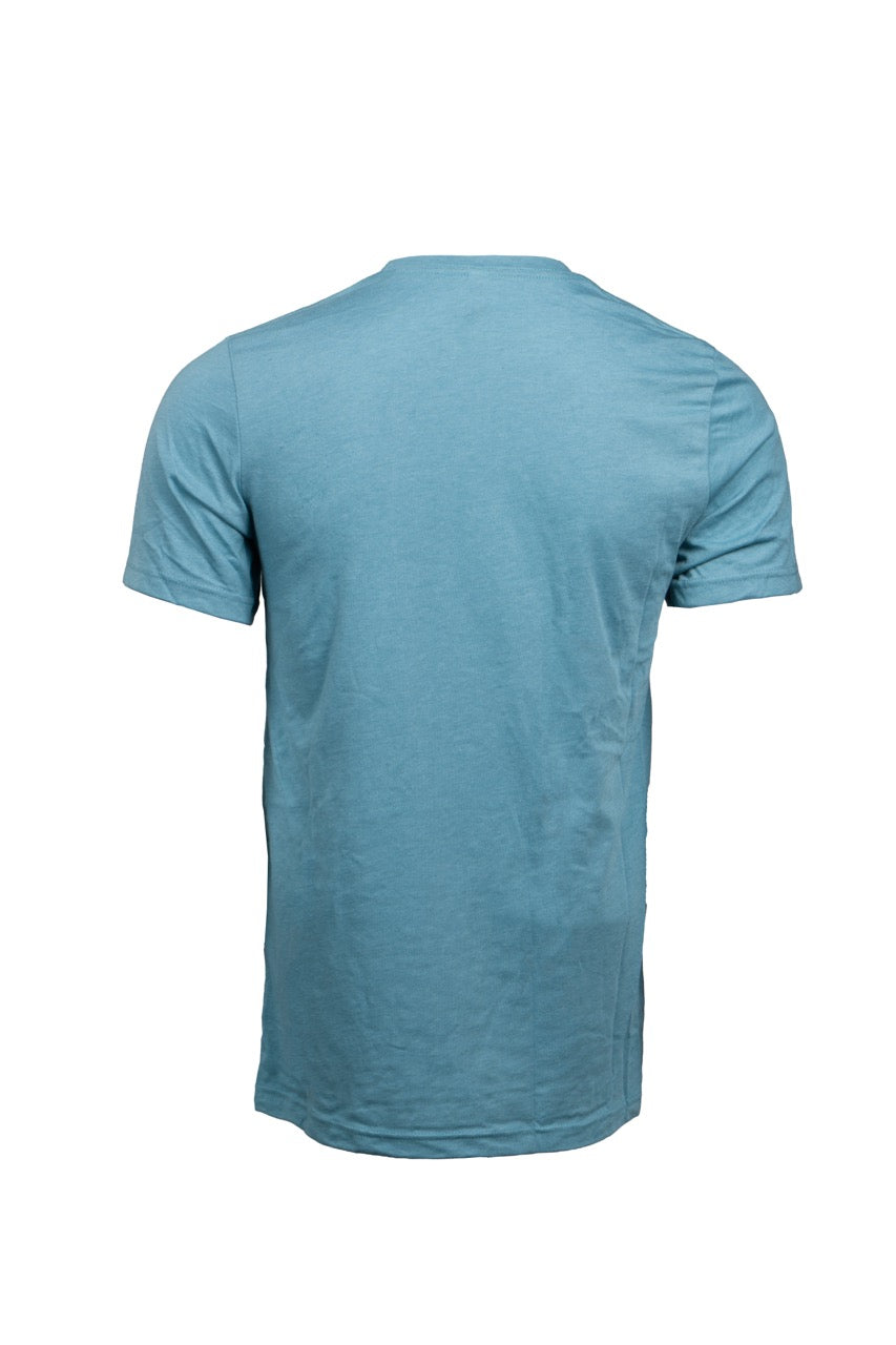 Youth Fade the Braid Logo T-Shirt - Heather Blue Lagoon