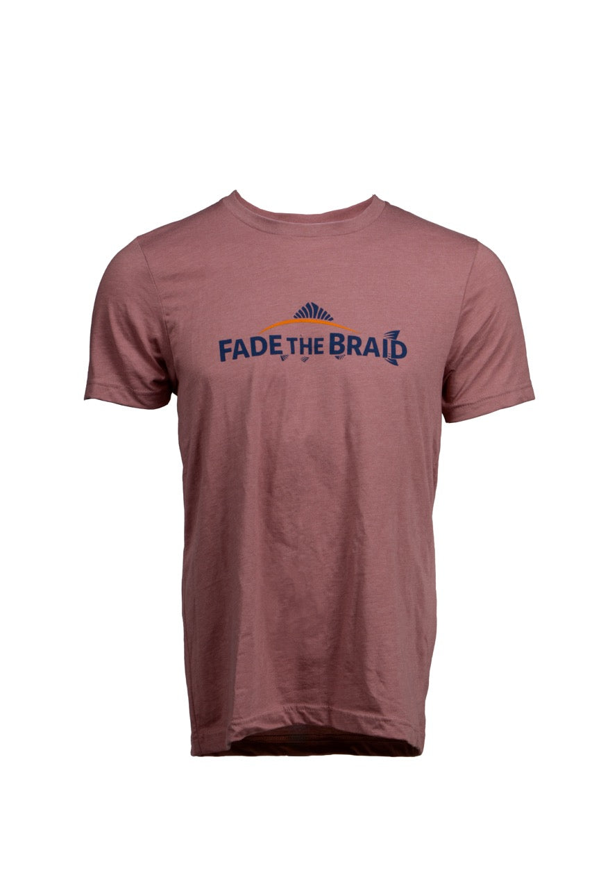 Fade the Braid Logo T-Shirt - Heather Mauve